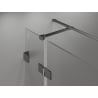 Mexen Lunar T лява отваряща се душ кабина 120 x 90 см, прозрачна, сив матов - 834T-120-090-66-00-L