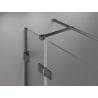 Mexen Lunar T лява отваряща се душ кабина 120 x 90 см, прозрачна, сив матов - 834T-120-090-66-00-L