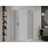 Mexen Roma отваряема душ кабина 90 x 70 см, прозрачна, хром + душ корито Flat