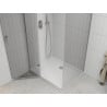 Mexen Roma душ кабина с отваряща се врата 110 x 80 см, прозрачна, хром + корито Flat - 854-110-080-01-00-4010