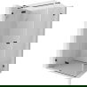 Mexen Lunar T душ кабина с отваряща се лява врата 140 x 80 см, прозрачна, черна - 834T-140-080-70-00-L