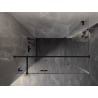 Mexen Lunar T душ кабина с отваряща се лява врата 140 x 80 см, прозрачна, черна - 834T-140-080-70-00-L