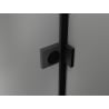Mexen Lunar T душ кабина с отваряща се лява врата 140 x 80 см, прозрачна, черна - 834T-140-080-70-00-L