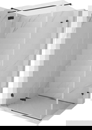 Mexen Lunar T душ кабина с панти врата лява 125 x 90 см, прозрачно, черно - 834T-125-090-70-00-L