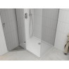 Mexen Roma отваряема душ кабина 120 x 70 см, прозрачна, хром + основа Flat