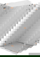 Mexen Lunar лява отваряема душ кабина 100 x 70 cm, прозрачна, розово злато - 834-100-070-60-00-L