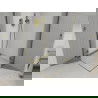 Mexen Рома Дуо душ кабина отваряща се 80 x 80 см, прозрачна, златиста - 854-080-080-50-00-02