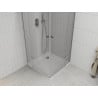 Mexen Roma Duo душ кабина, отваряем 70 x 70 см, прозрачна, хром + подложка Flat - 854-070-070-01-02-4010