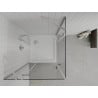 Mexen Roma Дуо душ кабина с врати 90 x 90 см, прозрачна, хром + корито Flat