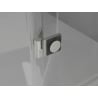 Mexen Lunar T лява еднокрилна душ кабина 130 x 120 см, прозрачна, четкан никел