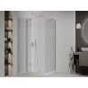 Mexen Roma плъзгаща се душ кабина 70 x 70 см, прозрачна, хром + поддушник Flat