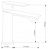 Mexen Royo Комплект DQ62 за вана, златен - 72203DQ62-50