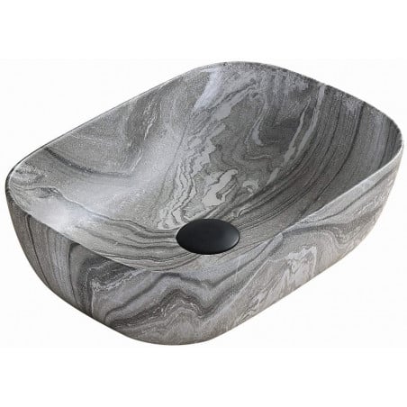 Mexen Rita умивалник върху плот 45 x 32 см, сив камък - 21084593
