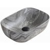Mexen Rita умивалник върху плот 45 x 32 см, сив камък - 21084593