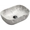 Mexen Rita умивалник за плот 45 x 32 см, сив камък - 21084598