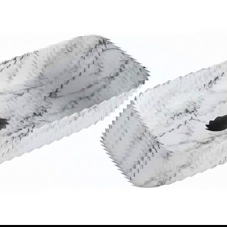 Mexen Carla плотностояща мивка 50 x 39 см, бял камък - 21555093