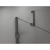 Mexen Lunar-B лява сгъваема душ кабина 70 x 70 см, прозрачна, gun metal - 832-070-070-95-00-L