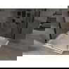 Mexen Omega душ кабина плъзгаща 100 x 100 см, прозрачна, черна + подстилка Flat, бяла - 825-100-100-70-00-4010B