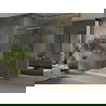 Mexen Omega душ кабина с плъзгаща врата 100 x 100 см, прозрачна, златна + подова основа Flat - 825-100-100-50-00-4010