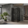Mexen Omega плъзгаща се душ кабина 100 x 100 см, графит, хром - 825-100-100-01-40