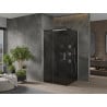 Mexen Omega плъзгаща се душ кабина 100 x 100 см, графит, хром - 825-100-100-01-40