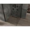Mexen Omega ъглова плъзгаща се душ кабина 100 x 100 см, прозрачна, черна - 825-100-100-70-00
