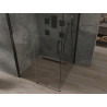 Mexen Omega плъзгаща се душ кабина 100 x 100 см, прозрачна, черна - 825-100-100-70-00