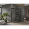 Mexen Omega плъзгаща се душ кабина 100 x 100 см, прозрачна, черна - 825-100-100-70-00