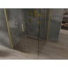 Mexen Omega плъзгаща се душ кабина 100 x 100 см, прозрачна, златна - 825-100-100-50-00