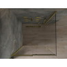 Mexen Omega разтегаема душ кабина 100 x 100 см, прозрачна, златна - 825-100-100-50-00