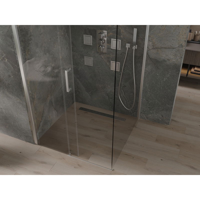 Mexen Omega плъзгаща се душ кабина 100 x 100 см, прозрачно, хром - 825-100-100-01-00