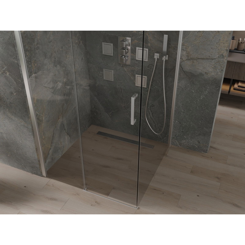 Mexen Omega плъзгаща душкабина 100 x 100 см, прозрачна, хром - 825-100-100-01-00