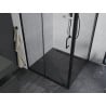Mexen Apia плъзгаща се душ кабина 90 x 90 см, прозрачна, черна - 840-090-090-70-00