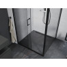 Mexen Apia плъзгаща се душ кабина 100 x 100 см, прозрачна, черна - 840-100-100-70-00