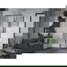 Mexen Apia душ кабина плъзгаща 100 x 100 см, ивици, хром - 840-100-100-01-20