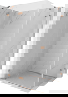 Mexen Lunar лява отваряема душ кабина 95 x 70 cm, прозрачна, матирана мед - 834-095-070-65-00-L