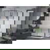 Mexen Apia душ кабина плъзгаща се 90 x 90 см, ивици, хром + поддон Flat - 840-090-090-01-20-4010