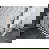 Mexen Apia душ кабина плъзгаща се 90 x 90 см, ивици, хром + поддон Flat - 840-090-090-01-20-4010