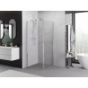 Mexen Exo-B отваряема душ кабина 95 x 95 см, прозрачна, хром - 817-095-095-01-00