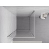 Mexen Exo-B отваряема душ кабина 95 x 95 см, прозрачна, хром - 817-095-095-01-00