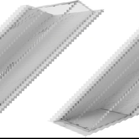 Mexen Exo плъзгаща се душ кабина 95 x 95 см, прозрачна, хром - 8151-095-095-01-00