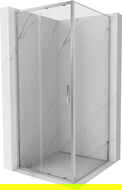Mexen Exo плъзгаща се душ кабина 95 x 95 см, прозрачна, хром - 8151-095-095-01-00