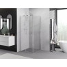 Mexen Exo-S плъзгаща се душ кабина 95 x 95 см, прозрачна, хром - 8151-095-095-01-00