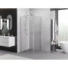 Mexen Exo-S плъзгаща се душ кабина 95 x 95 см, прозрачна, хром - 8151-095-095-01-00