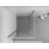 Mexen Exo плъзгаща се душ кабина 95 x 95 см, прозрачно, хром - 8151-095-095-01-00