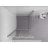 Mexen Exo-S плъзгаща се душ кабина 95 x 95 см, прозрачна, хром - 8151-095-095-01-00