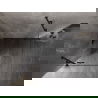 Mexen Lunar лява отваряема душ кабина 70 x 70 cm, прозрачна, черна - 834-070-070-70-00-L