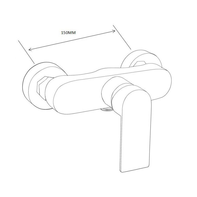 Mexen Royo DF40 комплект за душ, бял - 72204DF40-20