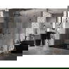 Mexen Lunar душ кабина лява 95 x 80 см, прозрачна, черна - 834-095-080-70-00-L