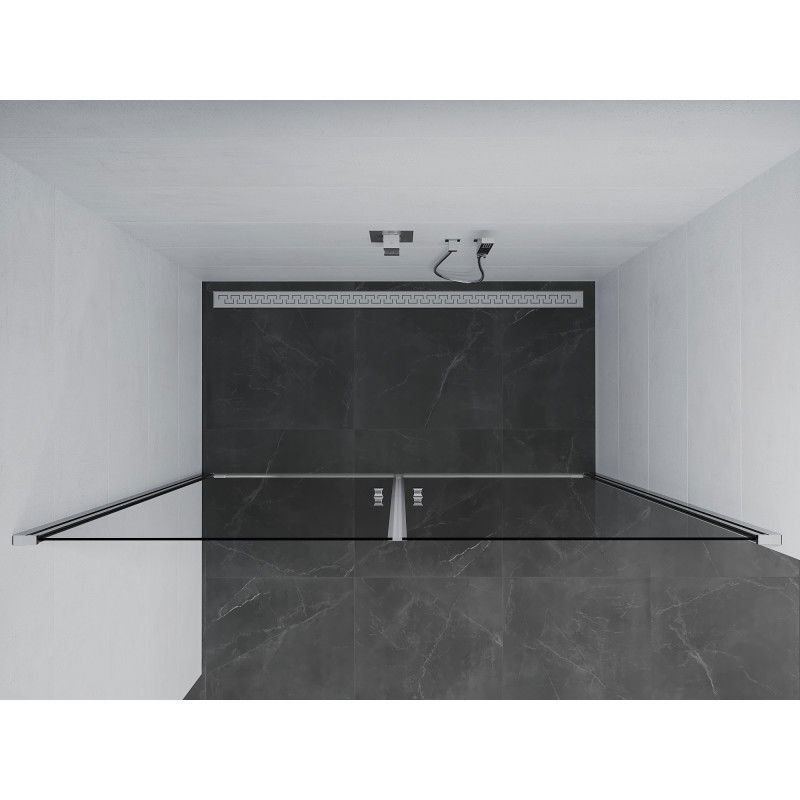 Mexen Pretoria Duo врати за душ кабина открехващи се 160 см, прозрачни, хром - 852-160-000-02-00